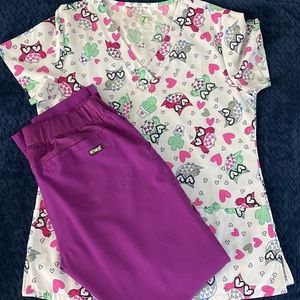 Purple scrub set, medium
